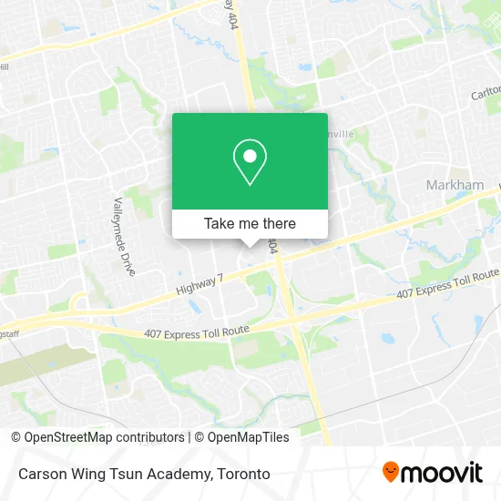 Carson Wing Tsun Academy map
