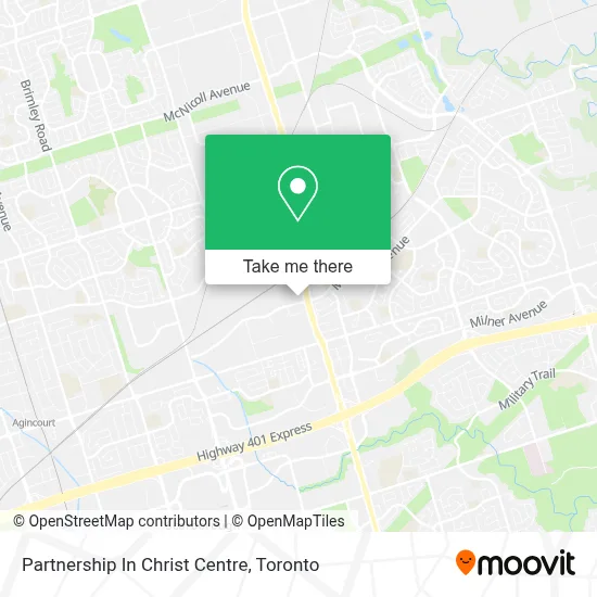 Partnership In Christ Centre map