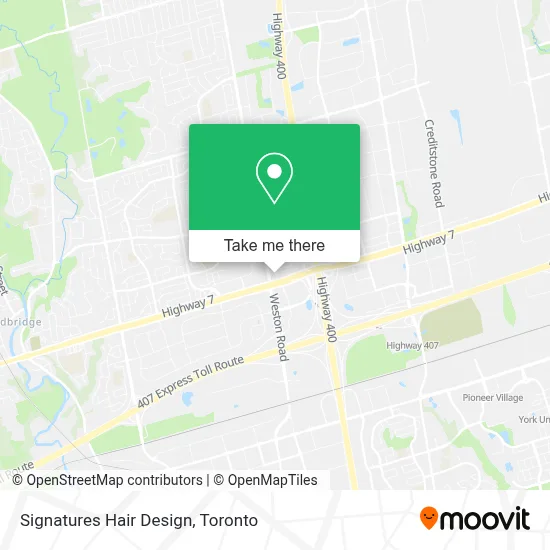 Signatures Hair Design map