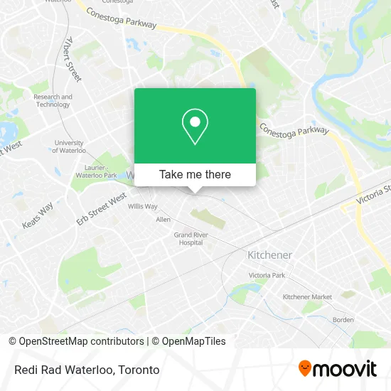 Redi Rad Waterloo map