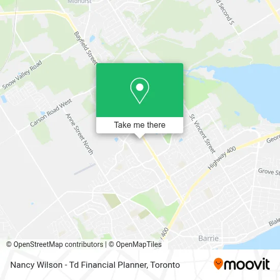 Nancy Wilson - Td Financial Planner map