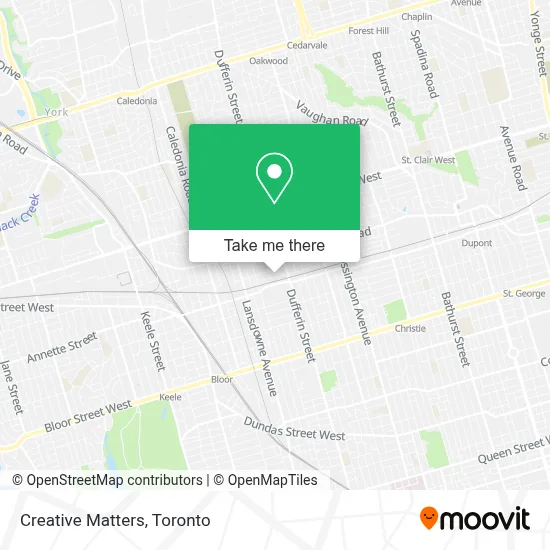 Creative Matters map