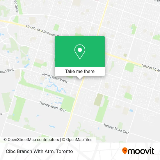 Cibc Branch With Atm map