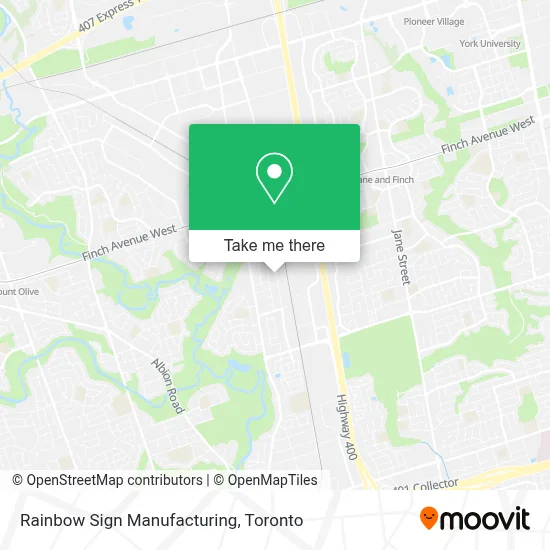 Rainbow Sign Manufacturing map
