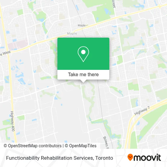 Functionability Rehabilitation Services map
