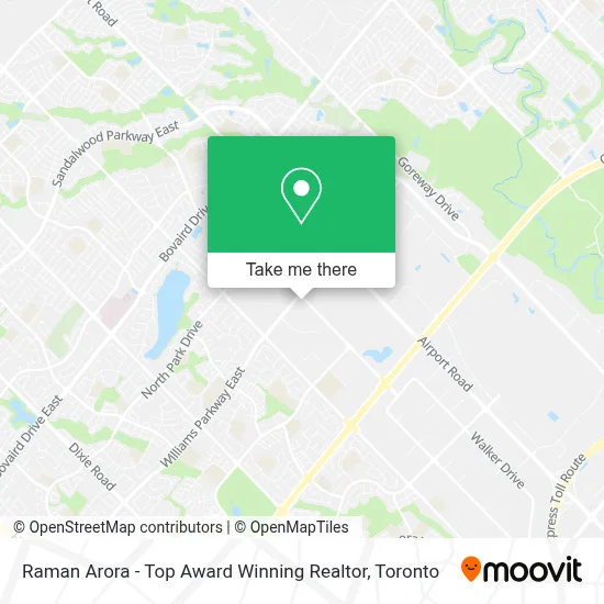 Raman Arora - Top Award Winning Realtor map