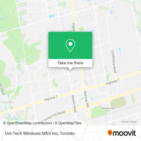 Uni-Tech Windows Mfrs Inc map
