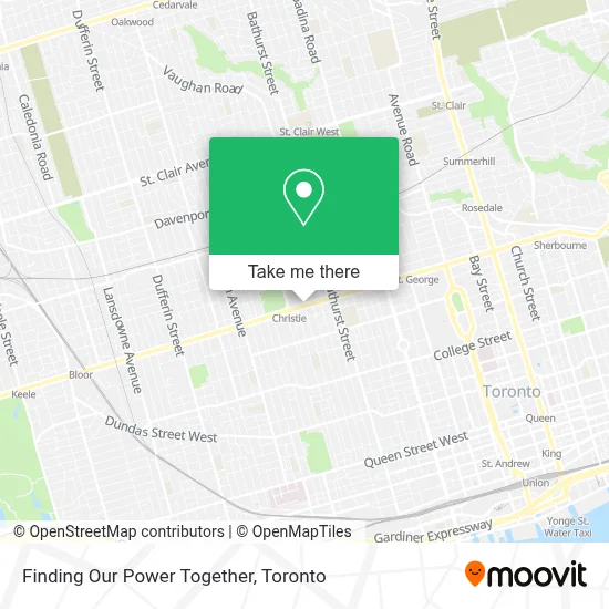 Finding Our Power Together map