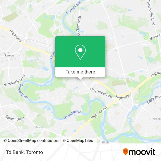 Td Bank map
