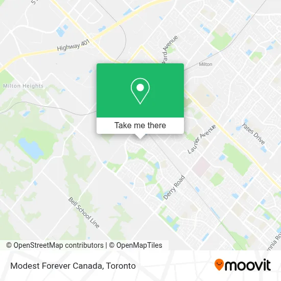 Modest Forever Canada map