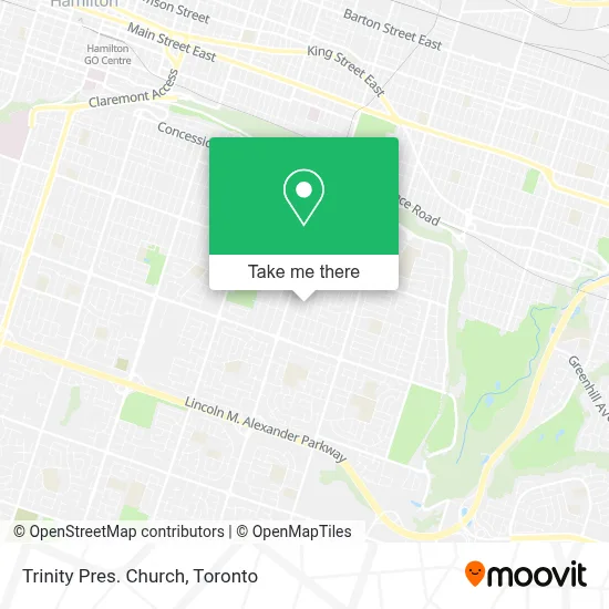 Trinity Pres. Church map