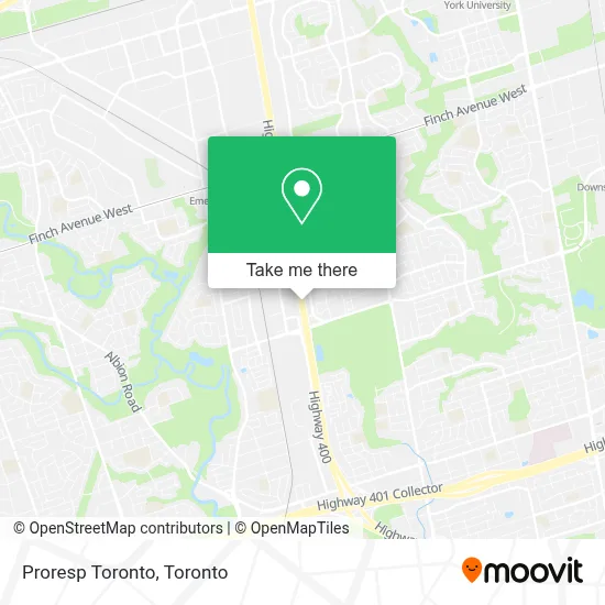 Proresp Toronto map