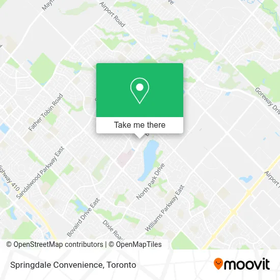 Springdale Convenience map