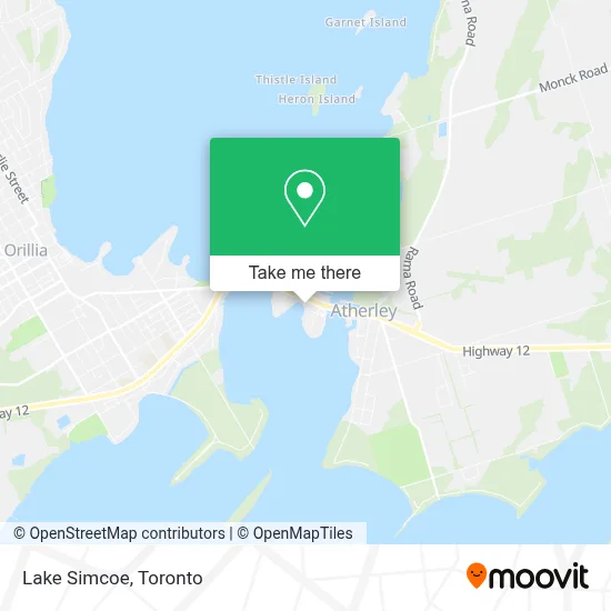 Lake Simcoe map