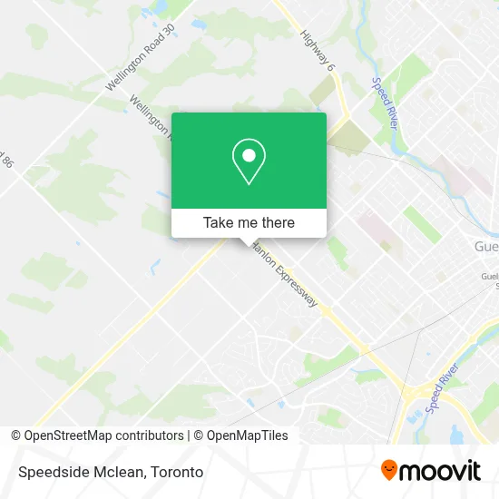 Speedside Mclean map