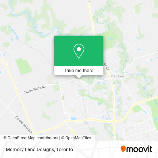 Memory Lane Designs map