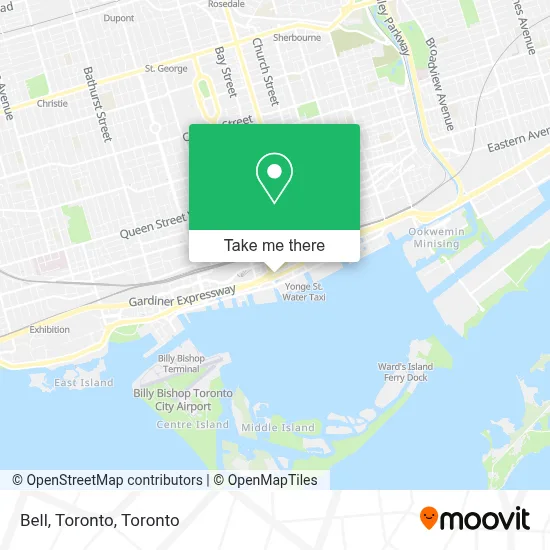 Bell, Toronto map