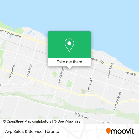 Avp Sales & Service map
