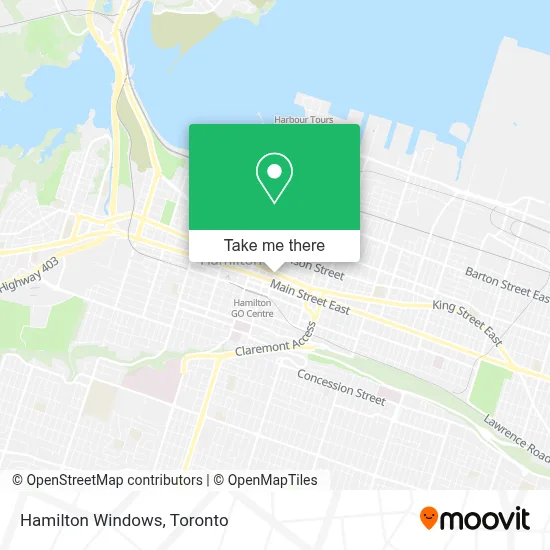 Hamilton Windows map