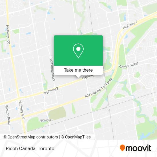 Ricoh Canada map