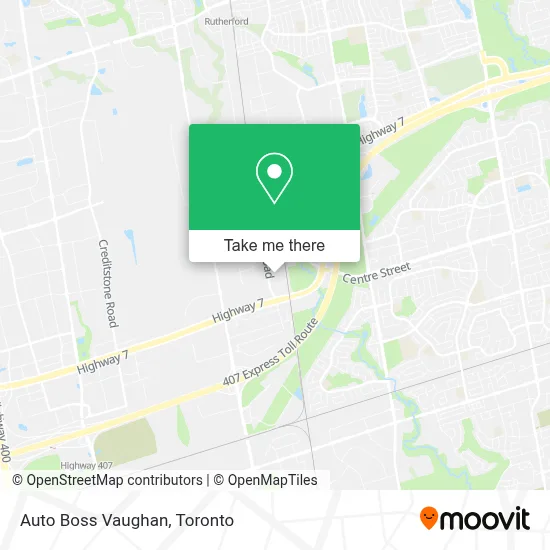 Auto Boss Vaughan map