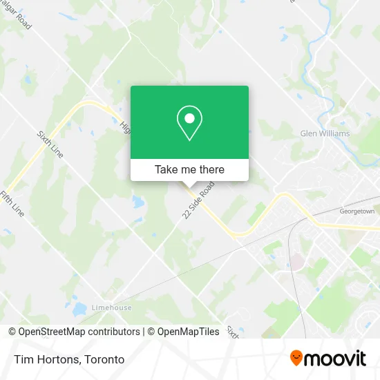 Tim Hortons map