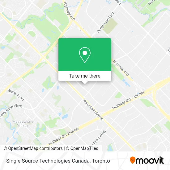 Single Source Technologies Canada map