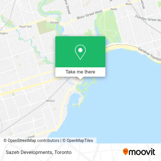 Sazeh Developments map