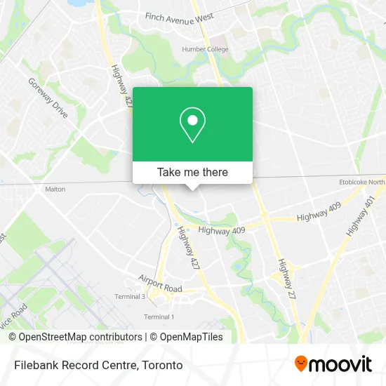 Filebank Record Centre map