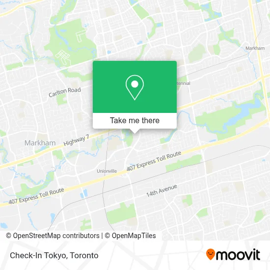 Check-In Tokyo map