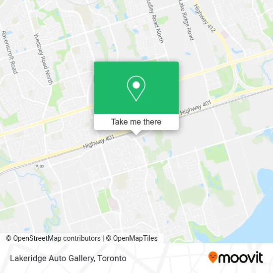 Lakeridge Auto Gallery map