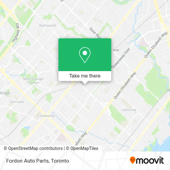 Fordon Auto Parts map