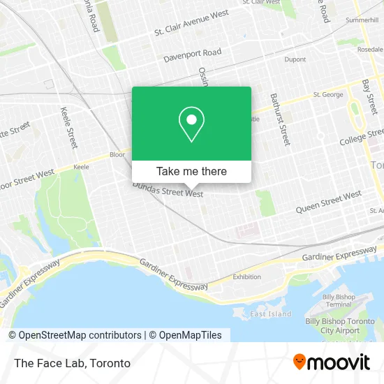 The Face Lab map