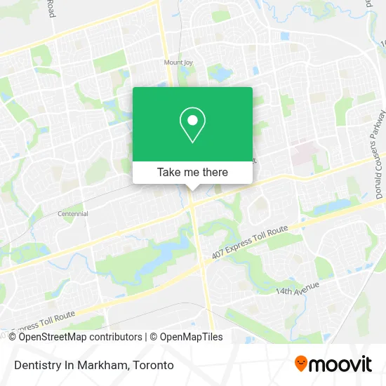 Dentistry In Markham map