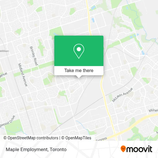 Maple Employment map