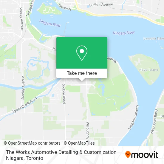 The Works Automotive Detailing & Customization Niagara map