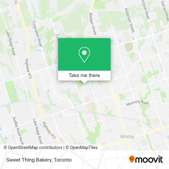 Sweet Thing Bakery map