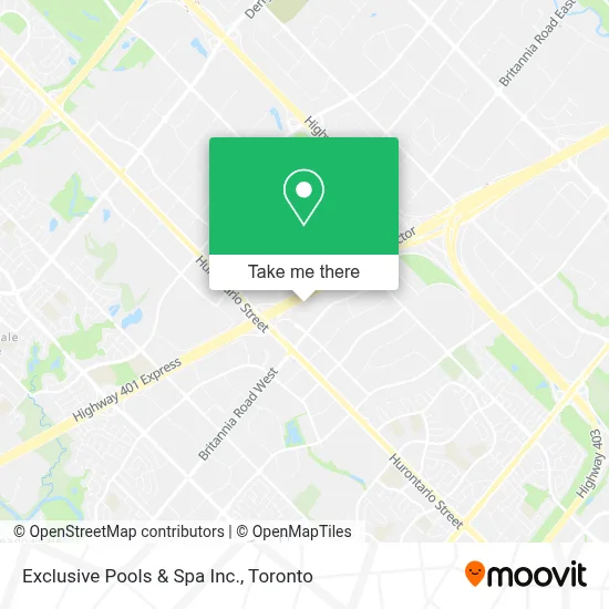 Exclusive Pools & Spa Inc. map