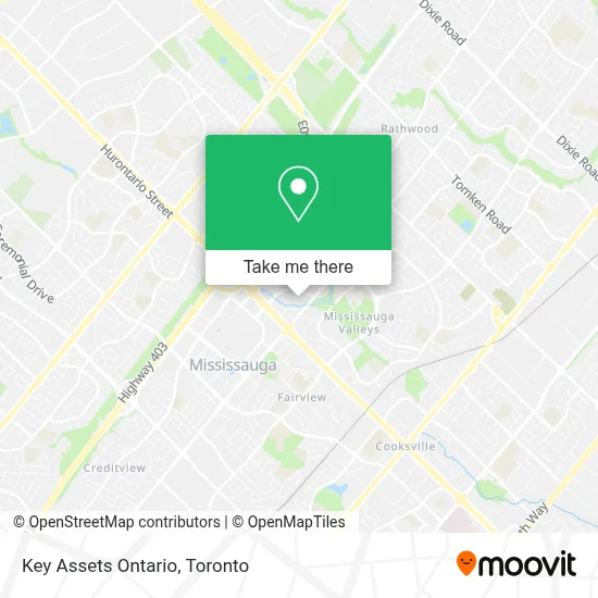 Key Assets Ontario map