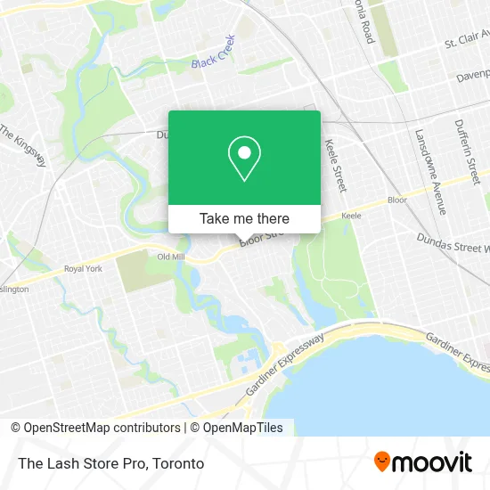 The Lash Store Pro map