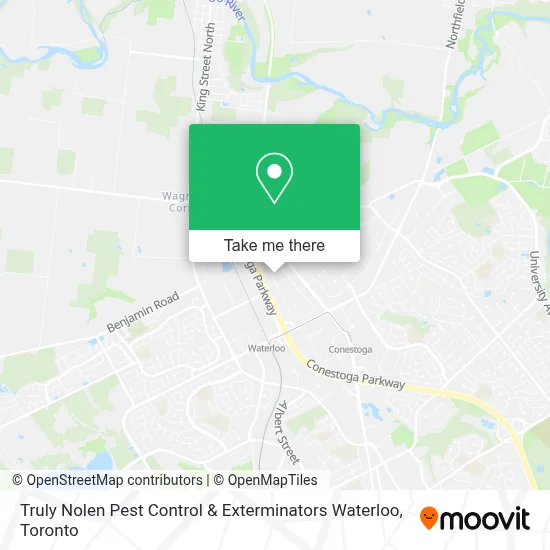 Truly Nolen Pest Control & Exterminators Waterloo map