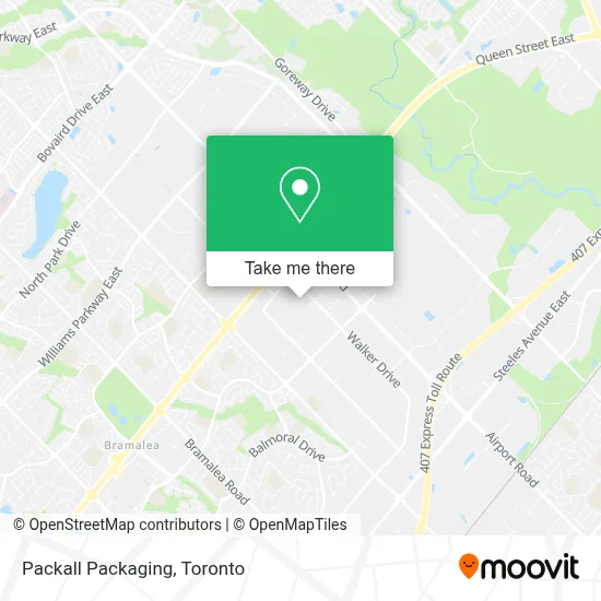 Packall Packaging map
