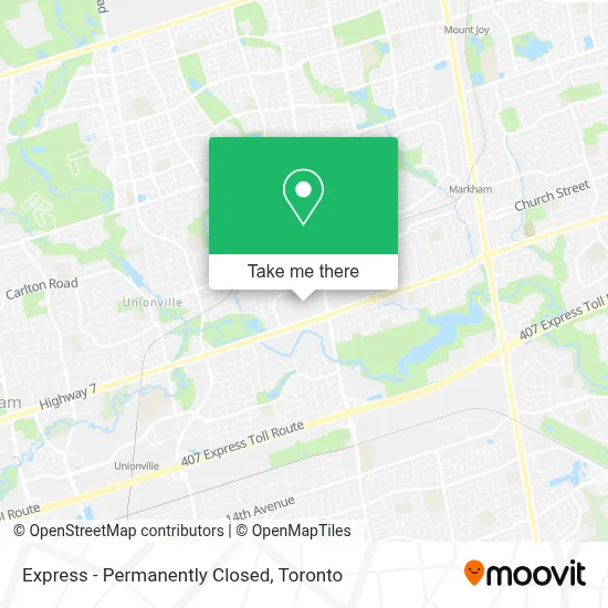 Express - Permanently Closed map