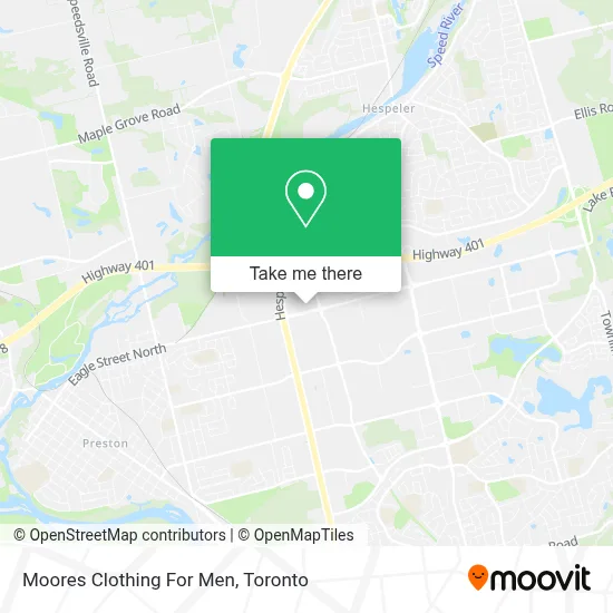 Moores Clothing For Men map