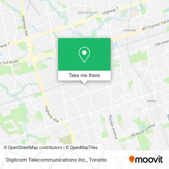 Digitcom Telecommunications Inc. map