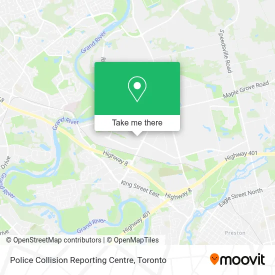 Police Collision Reporting Centre map