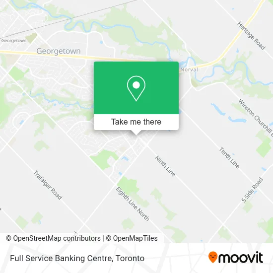 Full Service Banking Centre map