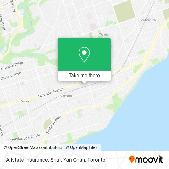 Allstate Insurance: Shuk Yan Chan map