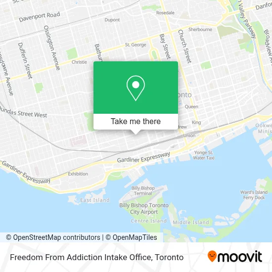 Freedom From Addiction Intake Office map