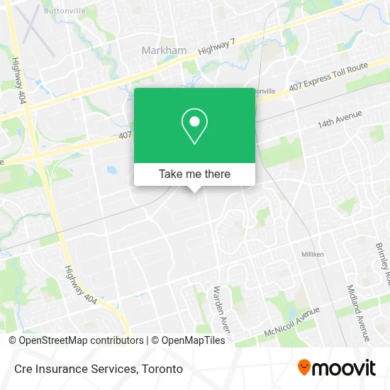 Cre Insurance Services map